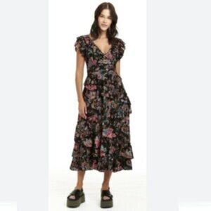 NWT Love the Label Salome Lurex Maxi Dress